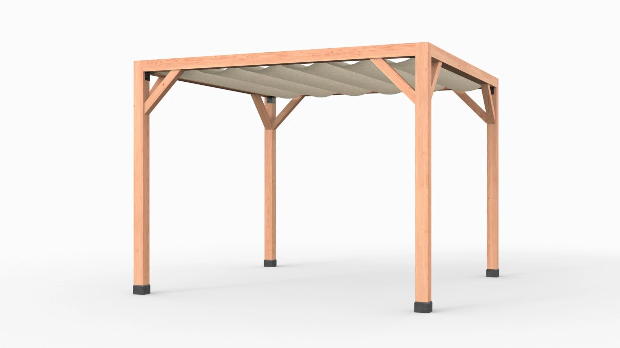 Harmonicadoek 370 x 370 cm Antraciet - Afbeelding 2